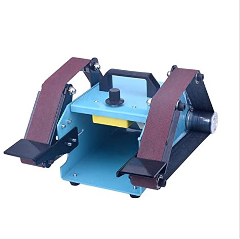 CSDASW Levigatrice a Nastro 950W Smerigliatrice Multifunzionale Macchina a Nastro abrasivo Elettrico Lucidatrice a Nastro Macchina for la frantumazione del Metallo Legno lucidato