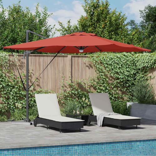Générique Parasol Roma Rouge 286 x 285 x 270 cm Aluminium, Polyester,Maison & Jardin,Pelouses & Jardins,Vie en extérieur,Parasols & voiles d'ombrage,Rouge,23.13 KG,42003358