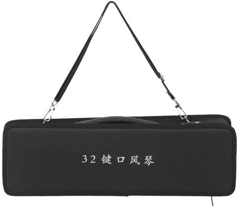 WESIEVYA Melodica 32-Tasten-Keyboardtasche – Tragetasche und Aufbewahrungskoffer für Air Pianos, ideal für Anfänger und den Musikunterricht – Staubdichte Tasche für Hand-Melodica-Instrumente,