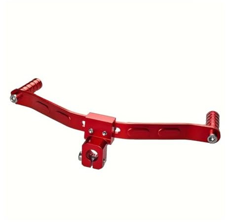 Motorrad Schalthebel Motorradzubehör Schalthebel Polierte Oberfläche, Einstellbarer Doppelt Gefederter Heel Shifter Toe Peg Pedal