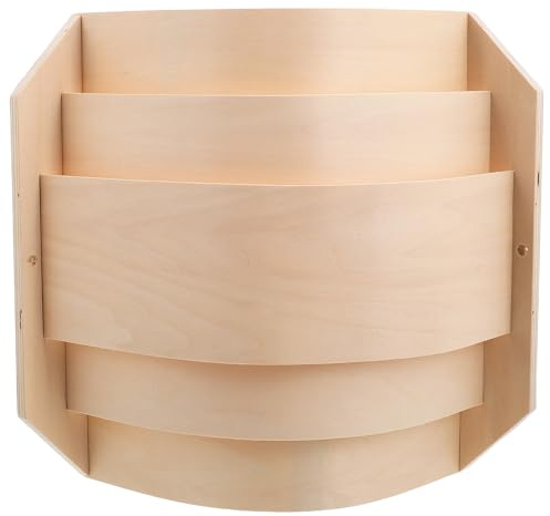 ASAKKURA Pantalla Resistente a Alta y Humedad de Madera con Diseño de Ángulo Recto Iluminación para Lámpara de Sauna Adecuado para Habitaciones de Sauna