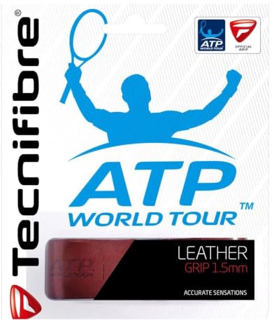 Tecnifibre Ersatz-Tennisgriff aus Leder, Kastanienbraun Tennis Grip, braun, 1.5mm