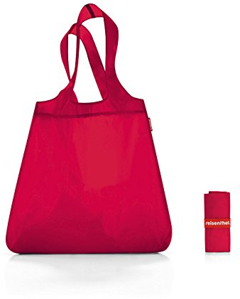 reisenthel Mini Maxi Shopper - Faltbarer kompakter Rucksack -wasserabweisend, Couleur:rot