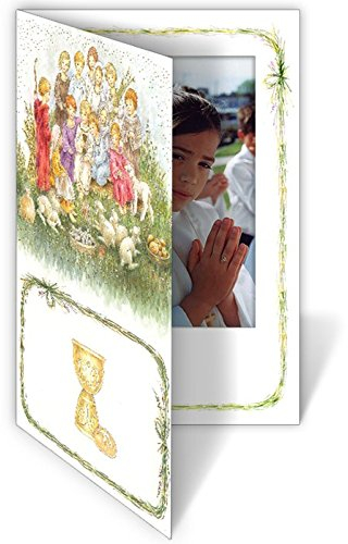 Einladungen oder Dankeskarten Einladungskarten Kommunion Motiv Kinder Kelch Passepartout 3- er Set FBK 01.811.13092