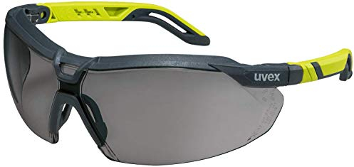 uvex i-5 Safety Spectacles - Safety Glasses for Work & Laboratory - Tinted - Anthracite-Lime