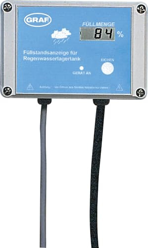 Graf Otto Digital nivåindikator (nivåmätare, display i procent, nivåsensor, vattennivåsensor) 351013, silver