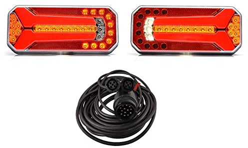 LED Rückleuchten Satz Anhänger 5m Kabelbaum 13-poligen 12V-24V