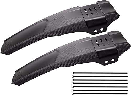 ZUKKA Parafango per Bicicletta Anteriore e Posteriore Universale per Mountain Bike MTB Bici da Corsa Sgancio Rapido Adatto per Biciclette 20-29 Pollici