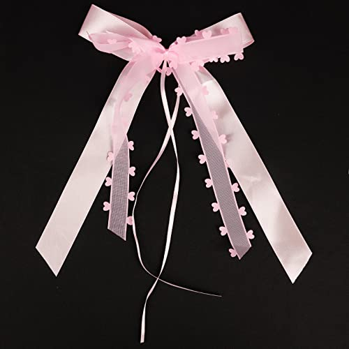 50 Autoschleifen Hochzeit, Hochwertiges Satin Rosa Schleifen Auto Hochzeit Vintage Handgemacht Autoschmuck für Hochzeit (Pink)