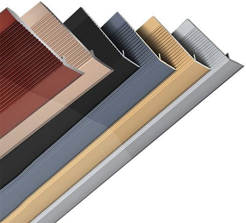 HJXGQJM Bodenübergangsstreifen Aluminium,Breite 10cm Bodenkanten-Zierstreifen, Übergangsleiste rutschfeste Schwellenleiste, Vorbeugung Von Stürzen, Wasserdicht Schwellenrampe, Schwarz
