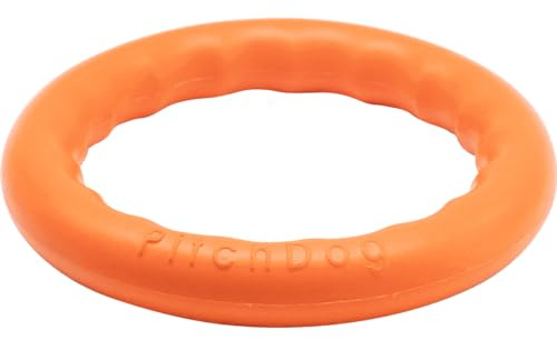 Sprenger Hundespielzeug Wurfring - Wasserspaß, Zahnfreundlich, Schwimmend - Ideal für Apportierspiele an Land und im Wasser, orange - Ø 17cm