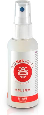 Bedbug Killer Bed Bug Spray for Mattress 70ml - Fast-Acting & Fabric-Safe Bed Bug Killer Spray for Mattress, Non-Staining & Safe Around Kids & Pets, Ideal for Air Travel, Hotels, & On-The-Go Use