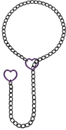 JJDreams Or Slip Chaîne Collier pour Femme Punk Choker Pendentif Collier réglable Cuban Link Gothique Bijoux pour Halloween