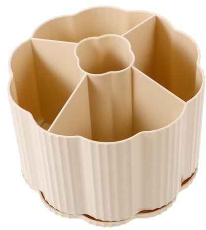 SEWACC 360 ° Drehbarer Make-up-pinselhalter Große Kapazität Desktop-aufbewahrungsbox Moderner Vanity-organizer