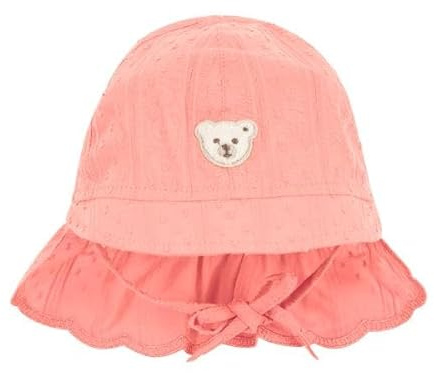 Steiff Hut EU Größe 39 Fusion Coral, Kinderhut für den Frühling Sommer, Sonnenhut, Sommer mützen für Jungen und Mädchen, Fischerhut