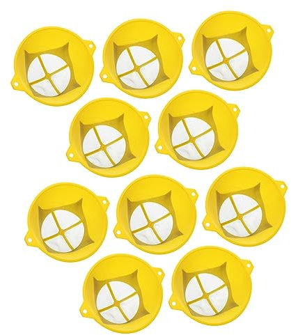 Levemolo 10 Stücke Farbe Sieb Trichter Metall Draht Farbe Filter Öl Farbe Mesh Filter Farbe Siebe Bau