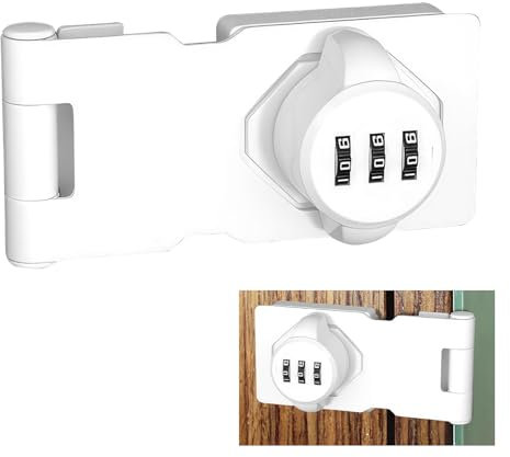 Serratura a combinazione di armadio domestico, serratura di sicurezza antifurto, serratura a combinazione in lega di zinco con viti, installazione facile fai da te, adatta per cassetti, armadio