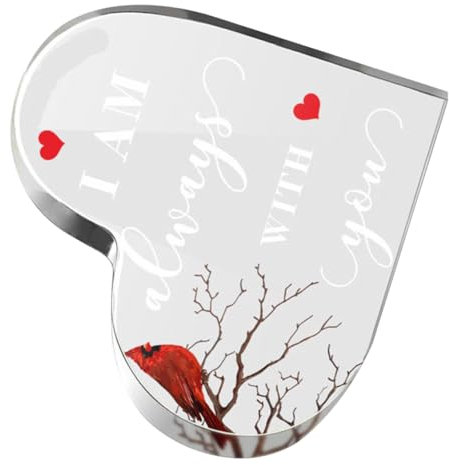 Cabilock Elegante Schreibtisch Ornament Acryl Herz-förmigen Zeichen Motivations Für Büro