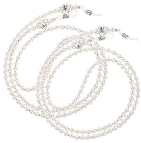 OATIPHO 2stücke Brillenhalter Mit -design Kette Für Damen Und Herren Perlenkette Zur Sicheren Aufbewahrung Von Brillen Und Sonnenbrillen