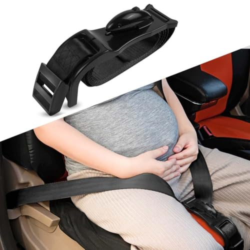 AOOWU Cintura di Sicurezza in Gravidanza, Cintura Protettiva per Gravidanza, Cintura di Sicurezza di Maternità Regolabile Comoda, Previene la Compressione Addominale, Protegge Bambino e Madre