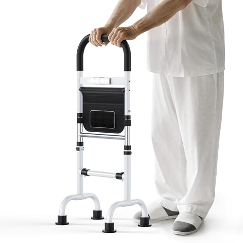 Helangel Standing Aid for Elderly Adults,Multifunctional Standing Aid Frame, Walking Aids for The Elderly with Motion Light,Load 150KG/330LBS, Adjustable Height, for Standing, Walking
