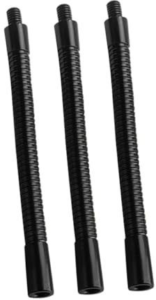Lega Supporto Flessibile Nero 3 Pezzi per Microfono da Tavolo | Braccio Pieghevole Versatile, Prolunga per Microfono da Scrivania, Compatibile Fotocamere, Set da Tre