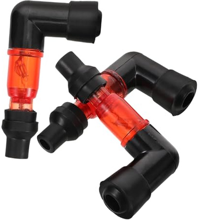 Cabilock 3pezzi Cappuccio Candela Con Luci Gradi Per Moto Cappuccio Di Accensione Per Candela Con Curvatura Gradi Per Moto Da Cross e Atv