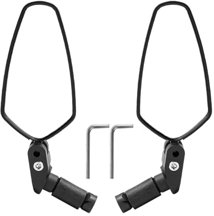Yjkedfh Specchietto Retrovisore per Ciclismo - Specchi Retrovisori per Manubrio - Lenti Convesse Regolabili Per Avventura Touring Pendolari