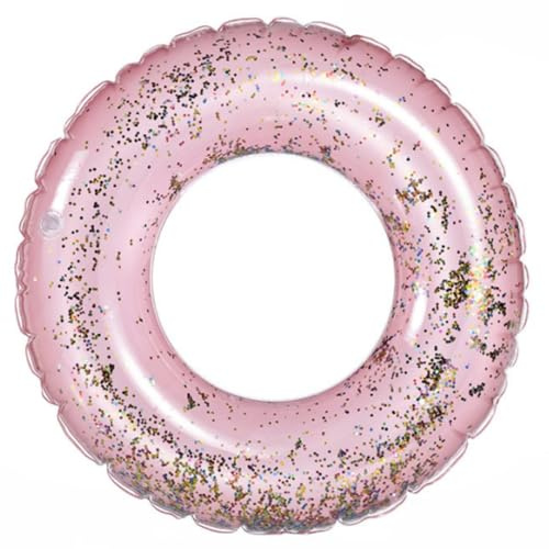 EYWILYWI Aufblasbarer Schwimmring, Pool-Gummiringe für Kinder, Pailletten-Schwimmring, Gummiring zum Schwimmen, langlebig, aufblasbar, für 4–9 Kinder und Wassersport