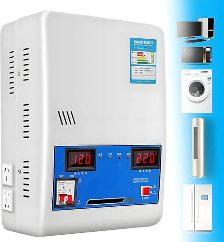 JIANGYUXINLI Regolatore di Tensione 220V 8800W/15000W/20000W/30000W – Stabilizzatore Automatico con Rame Puro, Doppio Display e Protezione Elettrostatica – per Tutti Gli Elettrodomestici