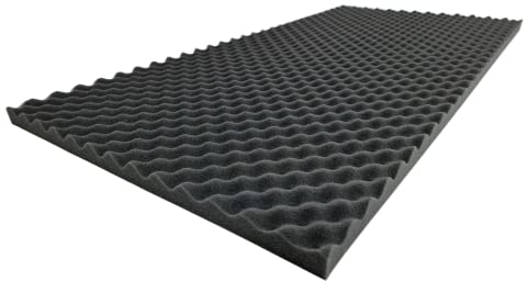 Noppenschaumstoff für Boxen‎ /‎ Akustikschaumstoff‎ /‎ Schalldämmung | anthrazit, 100 x 50 x 3cm, flammhemmend nach MVSS 302