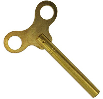 3,5 mm langer Schaft (5) Uhren-Schlüssel mit Flügeltyp aus Messing