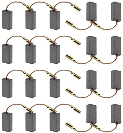 ECSiNG 20Pcs Angle Grinder Carbon Brushes 15x8x5mm/0.59x0.31x0.20inch Compatible with Bosch Replacement Repair Power Tool Spare Part