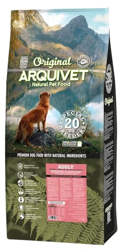 Arquivet Original Adult - Foder för vuxna hundar – lax och ris – hundmat – torrfoder för hundar – hundmat – hälsosamt foder – 20 kg