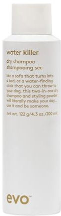 EVO Trockenshampoo Water Killer Dry Shampoo, Styling-Spray Gegen fettende Ansätze, Volumen Haar-Pfleg für mehr Textur & Frische, 200 ml