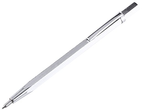 NDNCZDHC Gravierstift, Graviergerät aus Legiertem Metall, Metallschreiber, Blechwerkzeuge, Schreibwerkzeug, Gravierwerkzeug Für Metall/Glas/Keramik/Blech(Silber)