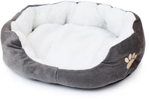Katzenbett Haustierbett Haustierbett Haustiere Rosa Katze Hund Runder Winter Warmer Schlafsack Bett Kissenmatte Langes, Flauschiges Plüschweiches Haustierbett Hundesofa Schlafen ( Color : B , Size : 6