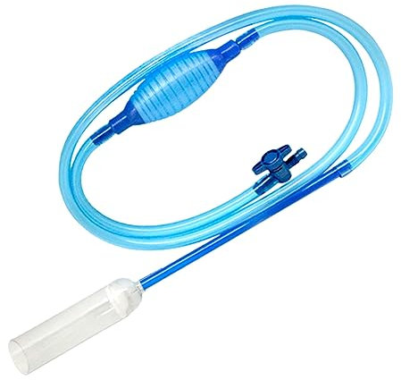 DOITOOL 2.5m Changeur Eau Aquarium avec Filtre Gravier Intégré Pompe Siphon Manuel Contrôle De Débit Outil Nettoyage Aquariophilie pour Gravier Et Poissons