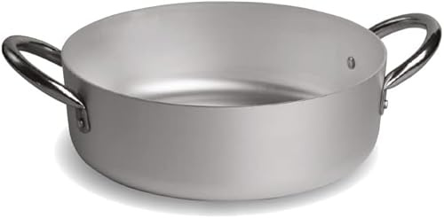 PARDINI – Casseruola in alluminio 32 cm, altezza 11cm. Spessore 3 millimetri. Capacità 8,4 litri. Linea professionale.