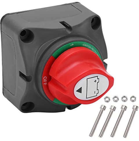 Hochstrom-Batterieschalter, Batterie-Trennschalter, 12–48 V, Batterie-Haupttrennschalter, Trennschalter für Marine, Boot, Yacht