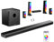 ULTIMEA Barre de Son TV 9.1 canaux avec 2 Enceintes arrière, système détachable, Caisson de Basses 6,5″, Barre de Son RGB, 470W en Puissance de crête, HDMI/Opt/AUX/BT, Apollo S90