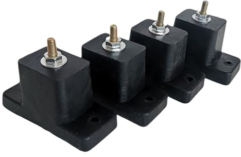 Air Conditioner Rubber Isolator Feet - Ac Anti Vibration Pad, Air Conditioning Shock Pad | 4Pcs Machine Shock Absorber Brackets for Outdoor Ductless Small Split Units Ac Bracket Condensers Compressors