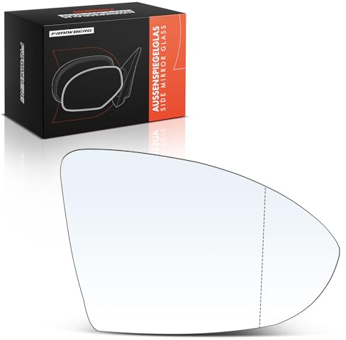 Frankberg Spiegelglas Außenspiegel Rechts Beifahrerseite 5G0857522A | Kompatibel mit Golf VII 5G1 BE1 BE2 BQ1, Golf VII Van 5G1, Golf VII Variant BA5 BV5