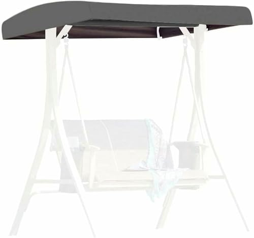 Replacement Canopy for Swing Seat 3 Seater Garden Hammock Cover,Patio Swing Top Cover with 4 Reinforced Corner Pockets for Porch Patio Garden Pool Seat (Swing not included)