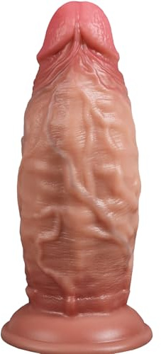20cm Realistischer Dildo Sexspielzeug für die Frau & Männer, Dildos zur Stimulation Der Klitoris, Vagina und Des Anus mit Starken SaugnäPfen, Perfekt Größe, Analdildo für Männer