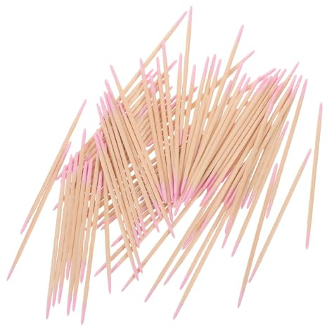 minkissy 1500 Stück Spitze Wattestäbchen Doppelspitze und Baumwolle für Nageldesign Augenbrauen und Wimpernbehandlungen