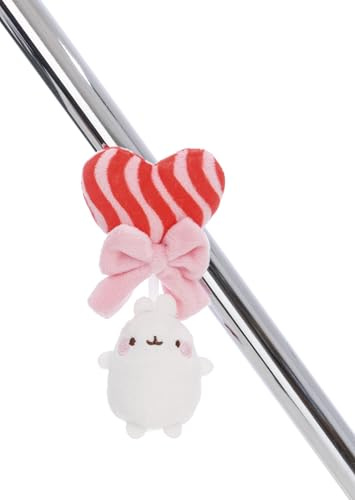 MagNICI Molang 62772 Sucette avec Molang, 5 cm, Blanche, Peluche avec Aimant, Peluche pour réfrigérateur, Tableau Noir, métal et Bien Plus Encore, idée Cadeau