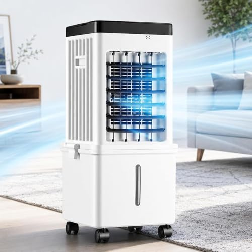 Climatizzatore Portatile 7.5h Timer 15l Pinguino Condizionatore Flusso D'Aria Regolabile, 3 Livelli Di Velocità Per Soggiorno E Camera Da Letto