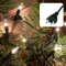 Hellum luces navideñas, árbol de Navidad luces de hadas 100 Pisello luz, iluminado longitud 14,85 m, color de la luz clara, cable verde, < 59 lumen 839012