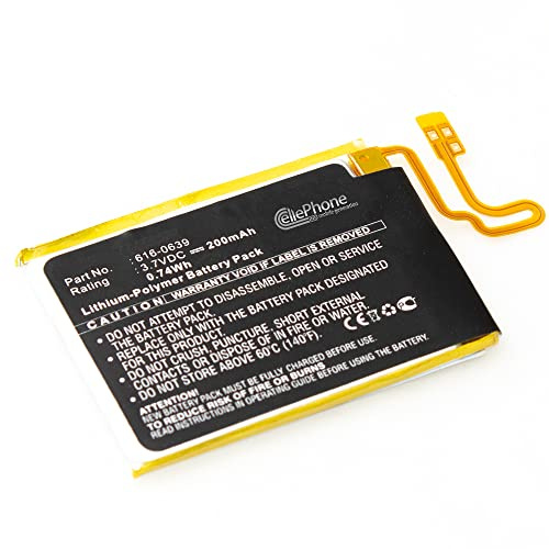 Akku Li-Polymer kompatibel mit Apple iPod Nano 7 (7. Generation) (Ersatz für 616-0639/616-0640)